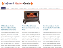 Tablet Screenshot of infraredheatergenie.com